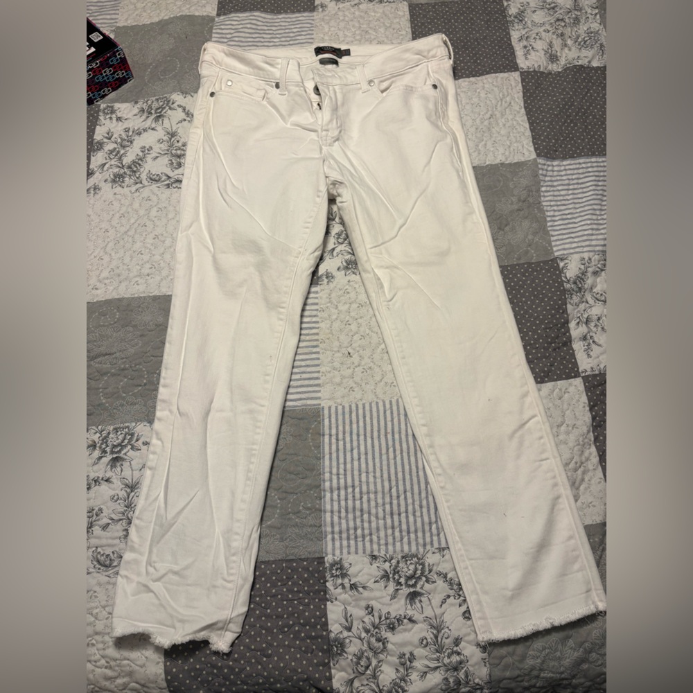 Torrid White Straight Leg Jeans
